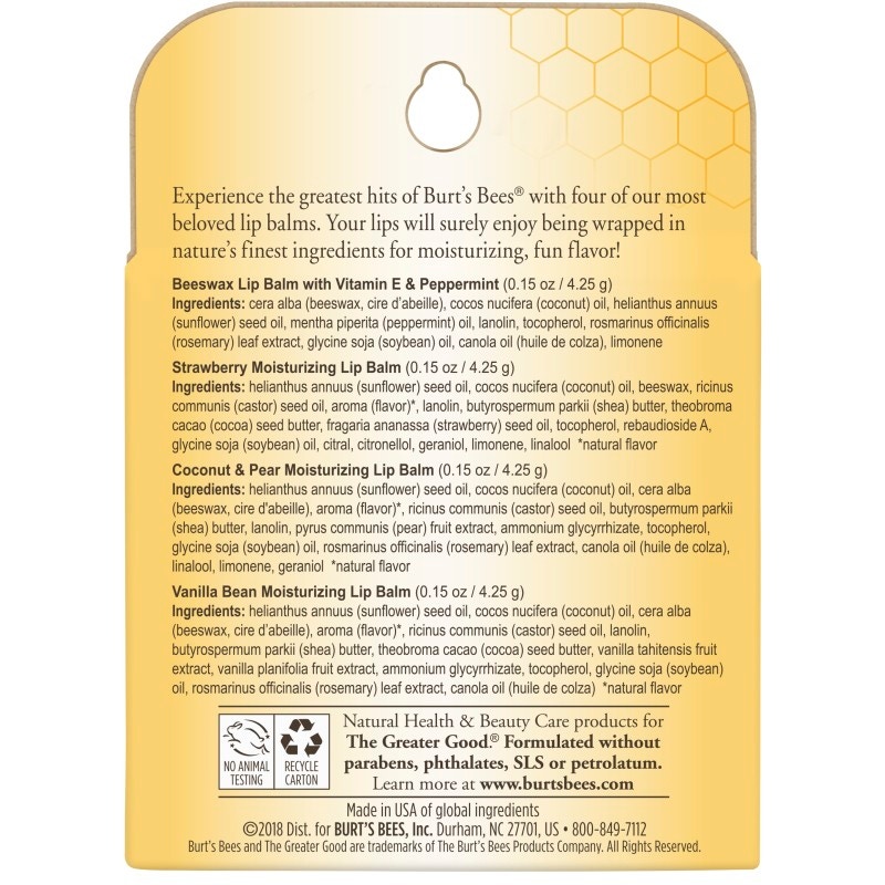 Best of Burt's Lip Balm 4-Pack - Image 10