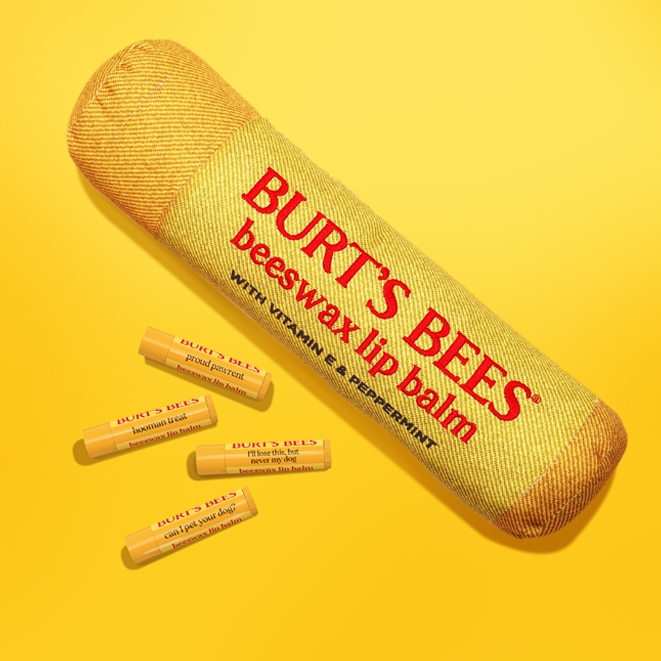Burt??s Balm Dog Toy & Pawrent Balm 4-Pack Set