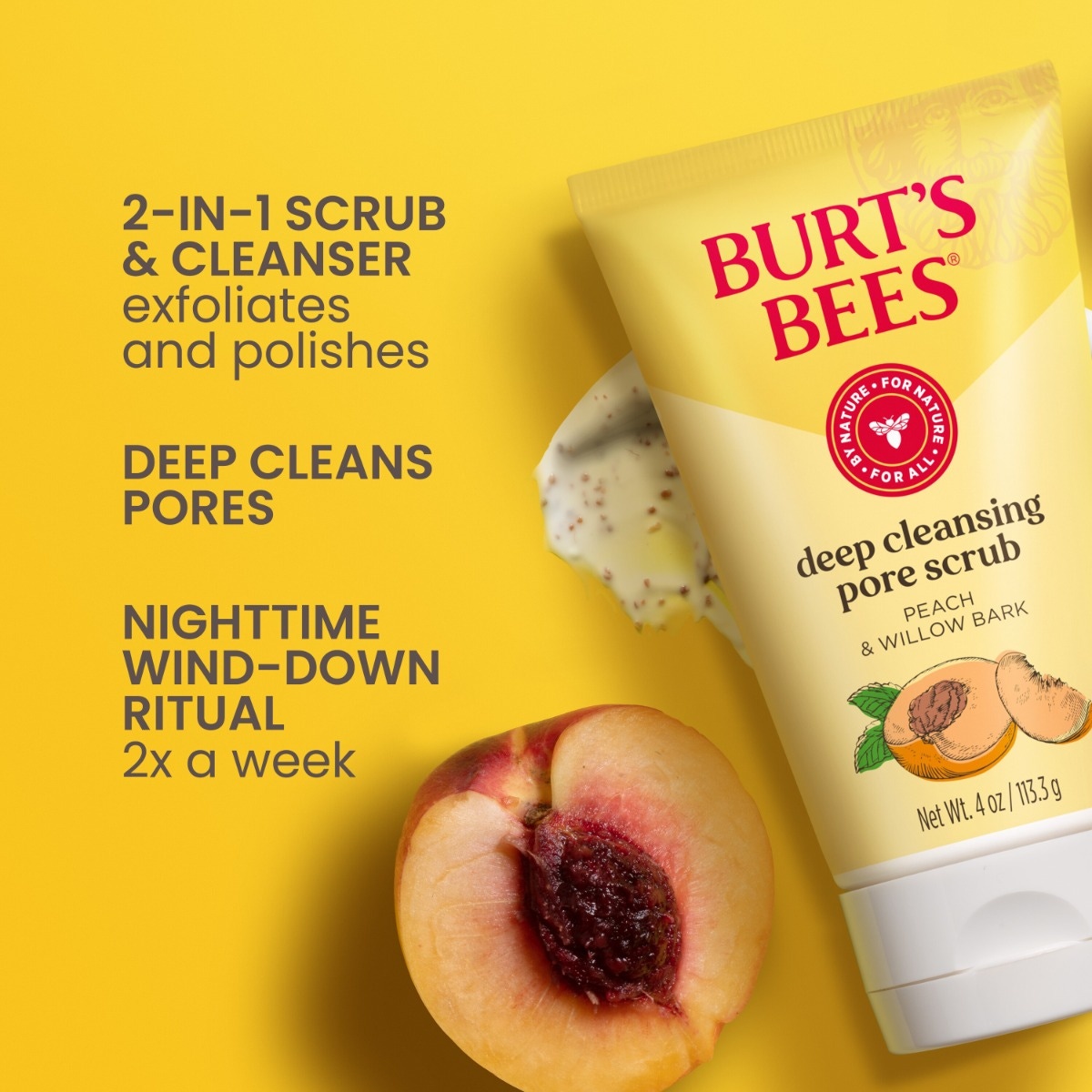 Peach & Willow Bark Deep Pore Scrub - Image 4